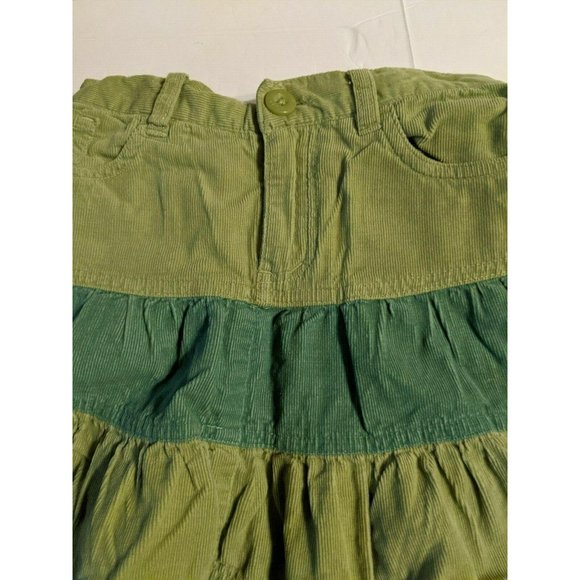 Children's Place Tiered Green Skirt Size 5 Adjustable Waist Girls - Picture 2 of 5